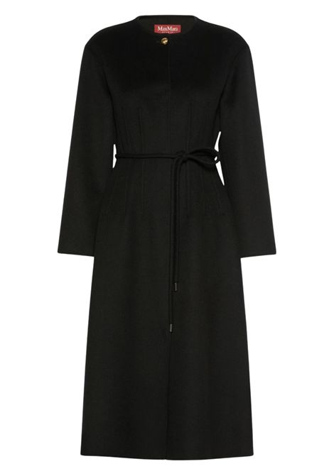 Max Mara Studio Women's Black Wool Cashmere Silk Redingote Coat Max Mara Studio |  | 2626016011600007